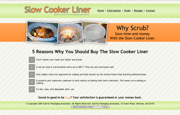 slow cooker liner website